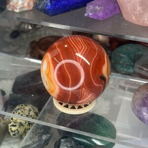 Carnelian Crystal Sphere